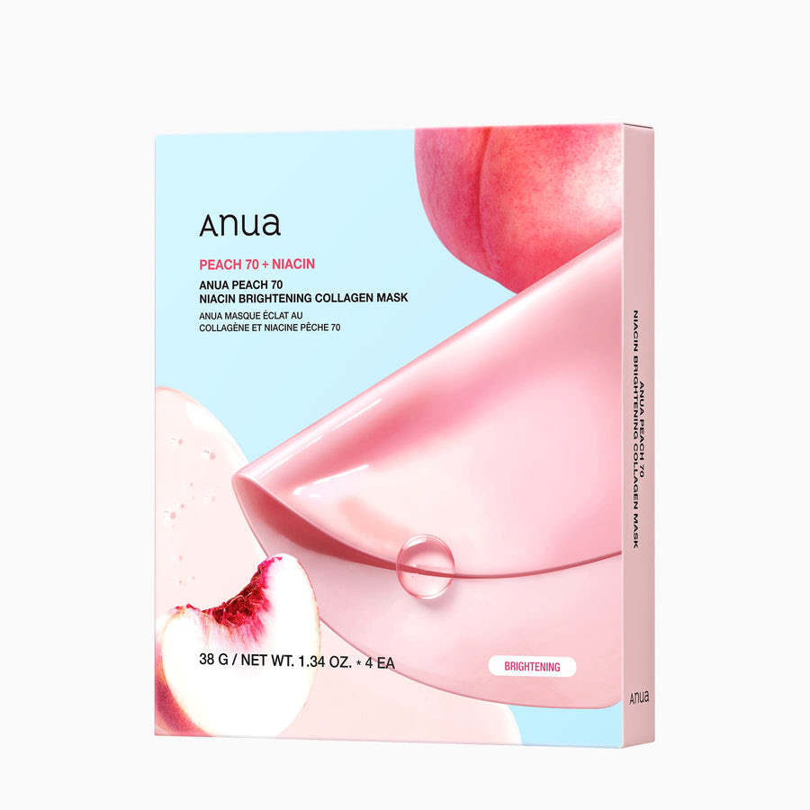 Anua Peach 70 Niacin Brightening Collagen Mask (pack de 4)